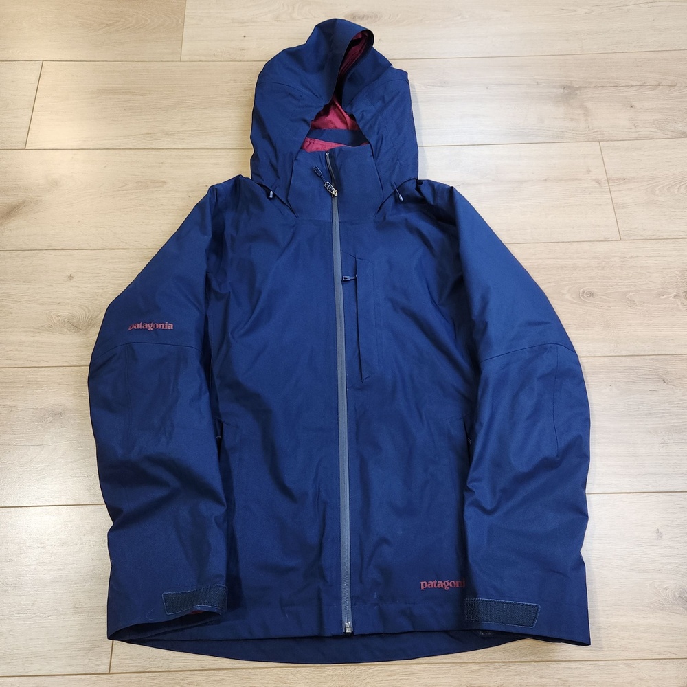 Patagonia 3-in-1 Snowbelle Jacket Womens Small Blue RECCO H2No Snow Ski Winter